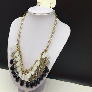 Charming Charlie Jewelry - NEW Charming Charlie Black Clear Beaded Necklace Charming Charlie Jewelry - NEW Charming Charlie Black Clear Beaded Necklace